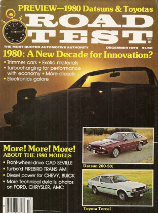 ROAD TEST MAGAZINE 1979 DEC - NEW CARS,ALFA GTV,TURBO TRANS AM,FERRARI USA